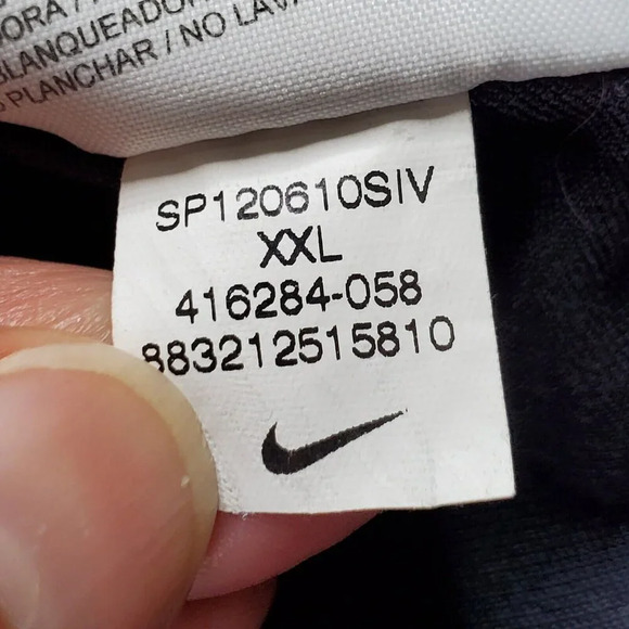 Nike Golf Windbreaker Mens XXL Navy Blue Open-End Red Full Zip Jacket Raincoat - Picture 11 of 16